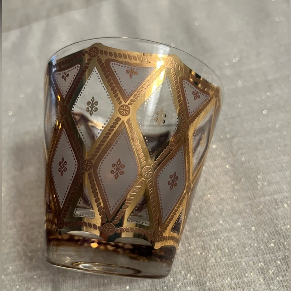 Rare 22 KT Gold Culver Ltd Barware 1960s Double Old Fashion Flared Set of 2 - Picture 9 of 9